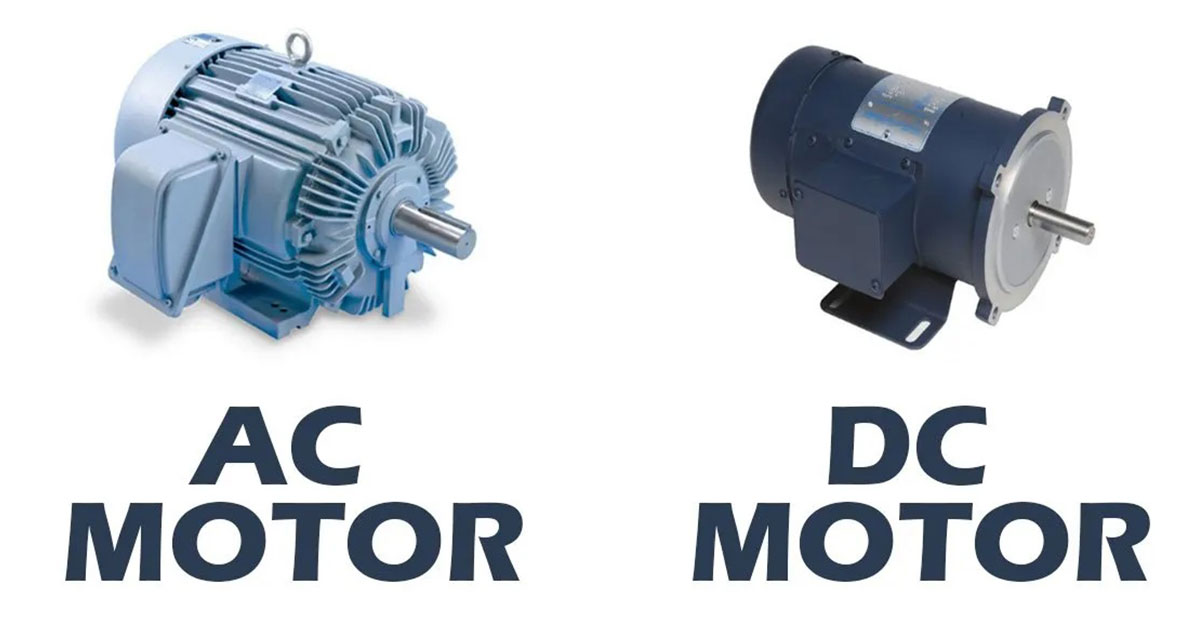 Bảng so sánh cơ bản giữa động cơ AC và động cơ DC?