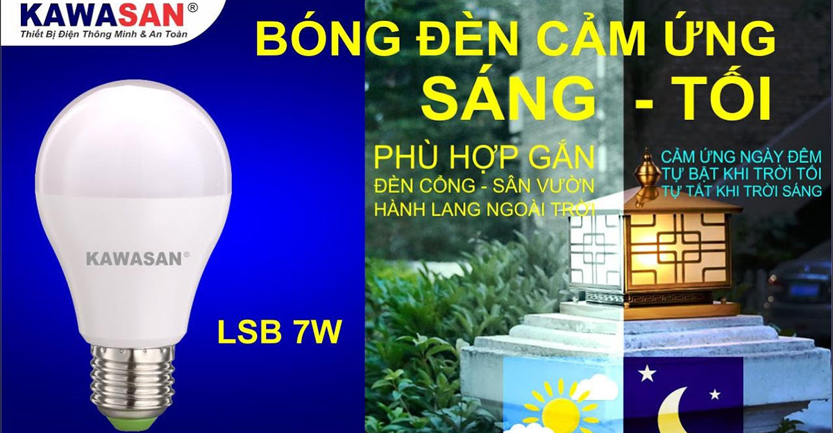 Đại lý đèn cảm ứng ánh sáng, đèn hẹn giờ tại Phú Mỹ BRVT