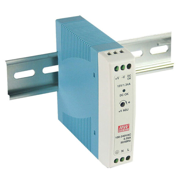Bộ nguồn Meanwell MDR-20-24 cài thanh ray 20W 24V 1A