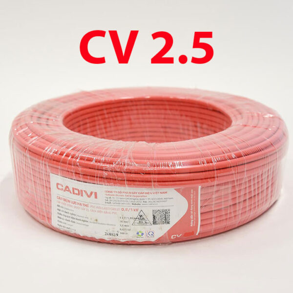Dây điện Cadivi CV 2.5 mm2