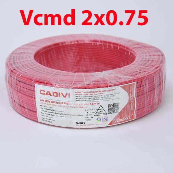 Dây điện đôi Cadivi VCmd 2x0.75 mm2