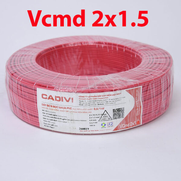 Dây điện đôi Cadivi VCmd 2x1.5 mm2