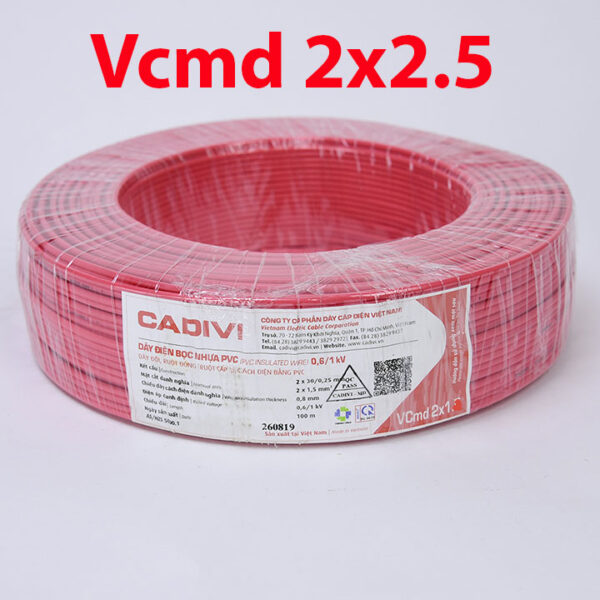 Dây điện đôi Cadivi VCmd 2x2.5 mm2