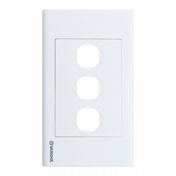 Mặt 3 lỗ Sino S183/X – Mặt cho 3 thiết bị