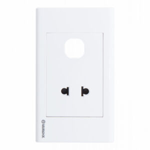 Ổ cắm đơn 2 chấu 16A với 1 lổ Sino S18UX