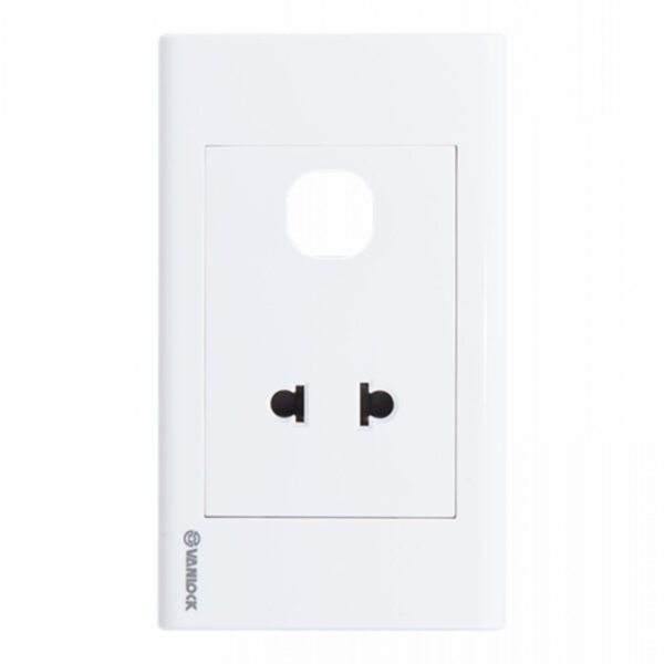 Ổ cắm đơn 2 chấu 16A với 1 lổ Sino S18UX