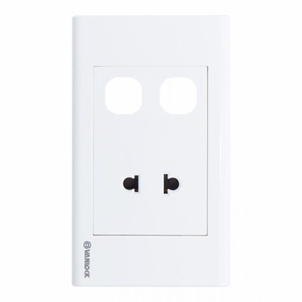 Ổ cắm 2 chấu 16A với 1 lổ Sino S18U2X